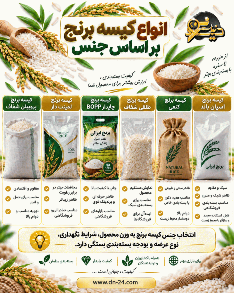 انواع کیسه برنج